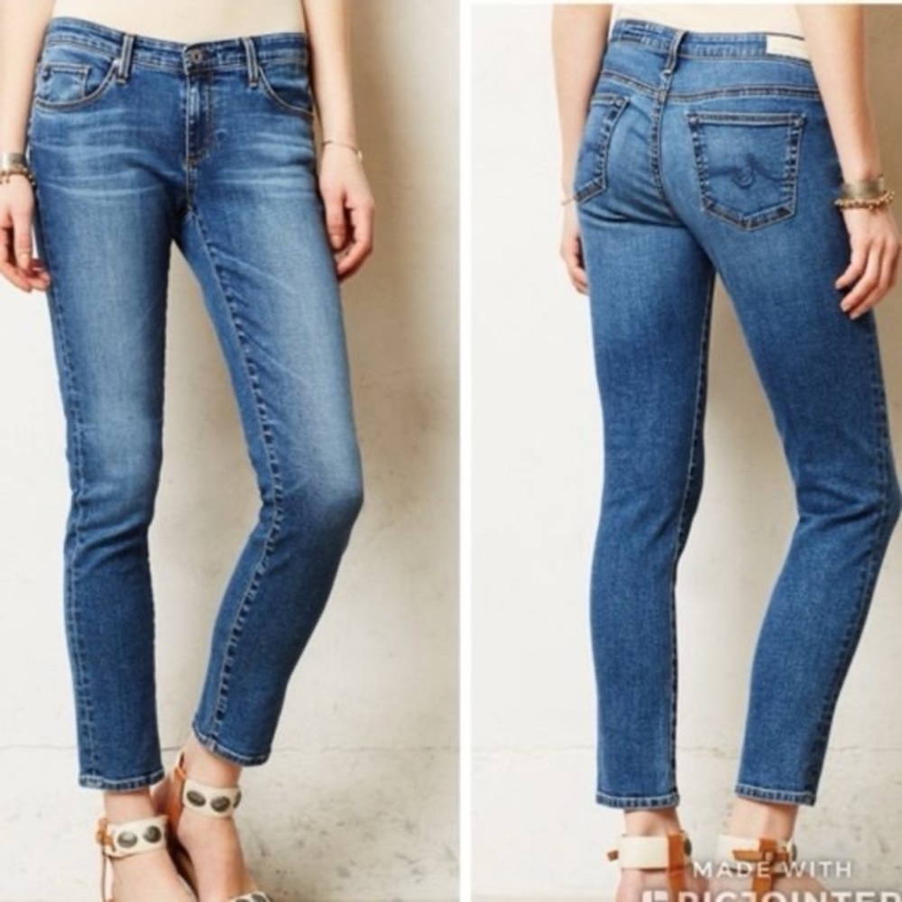 AG ADRIANO GOLDSCHMIED The Stevie Ankle Slim Straight Ankle Size 27 - Picture 2 of 10